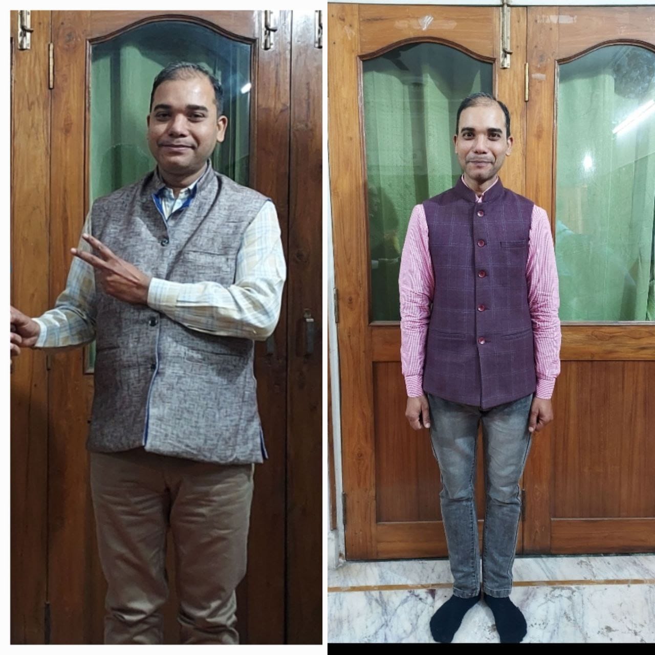 Before /After 25 kg weight loss